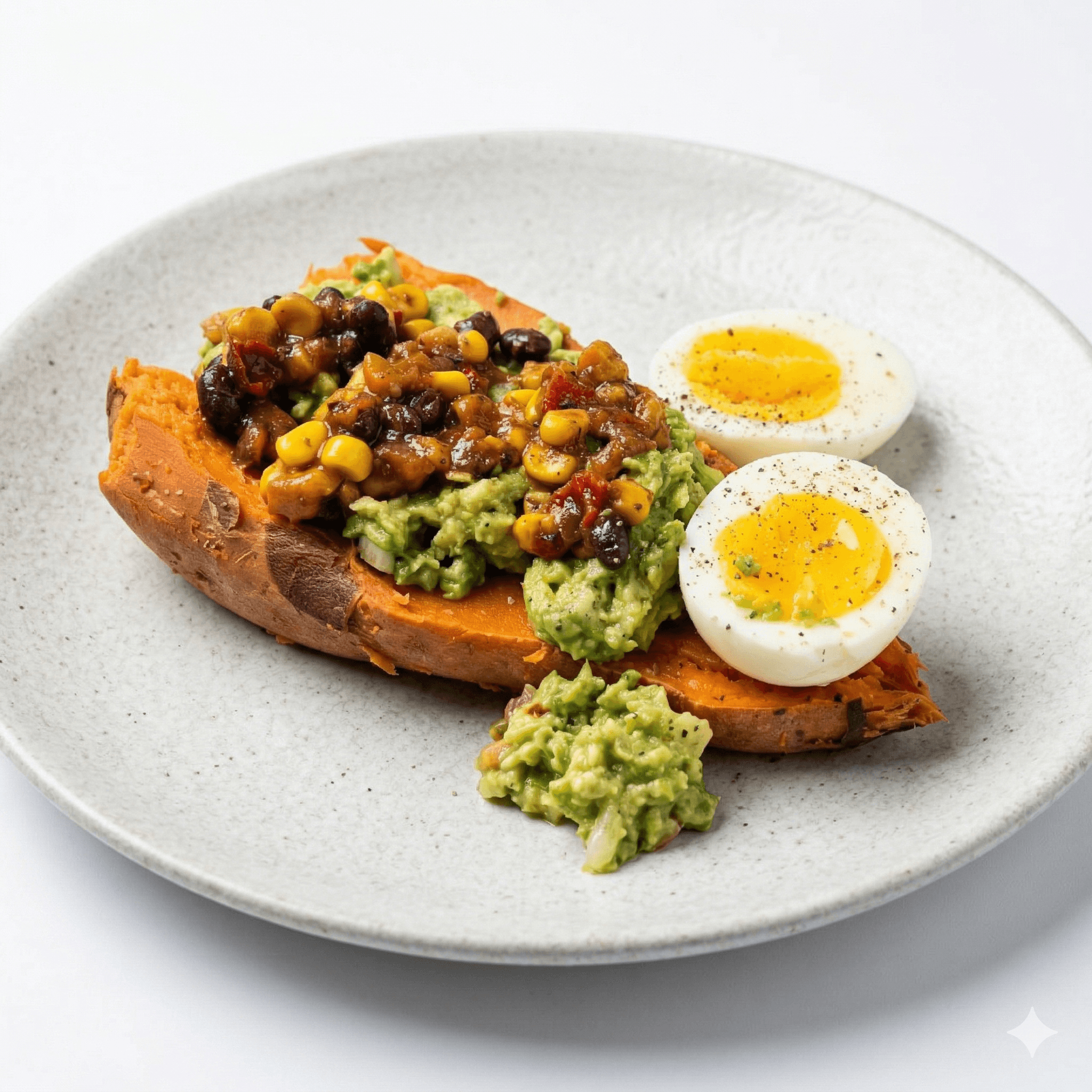 Eggs with sweet potato