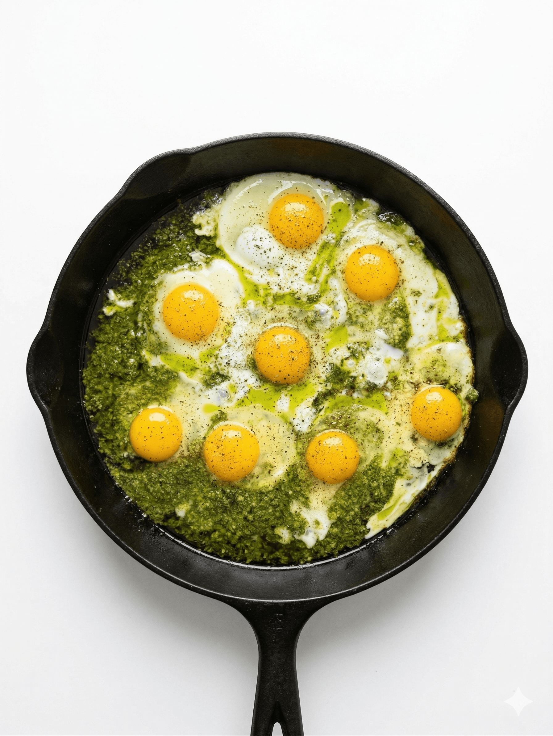 Pesto eggs